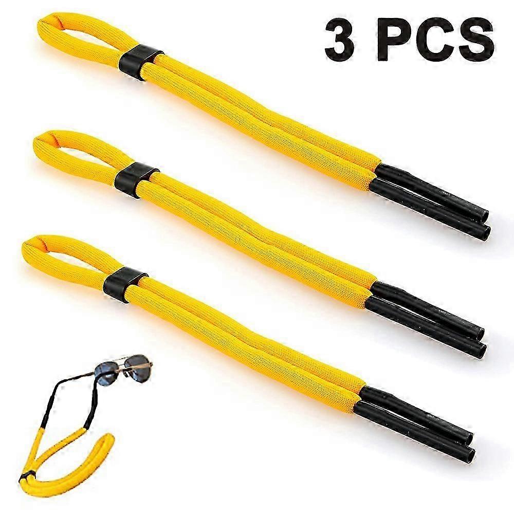 3 Pcs Floating Sunglass Strap Pack Lunettes Float Eyewear Retainer pour Surfer Voilier Natation