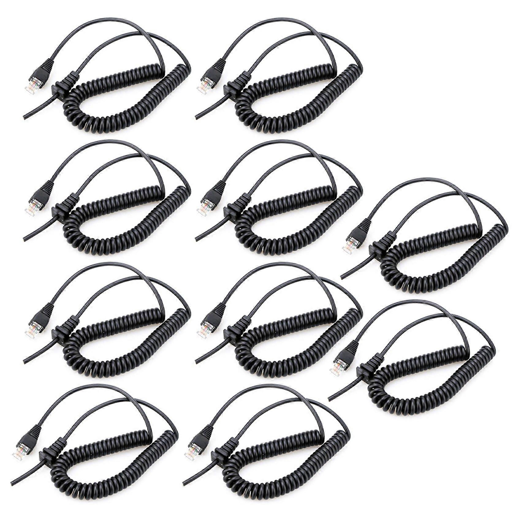 10X Replacment Mic Cable for Yaesu Vertex Microphone MH-67A8J Microphone Cord