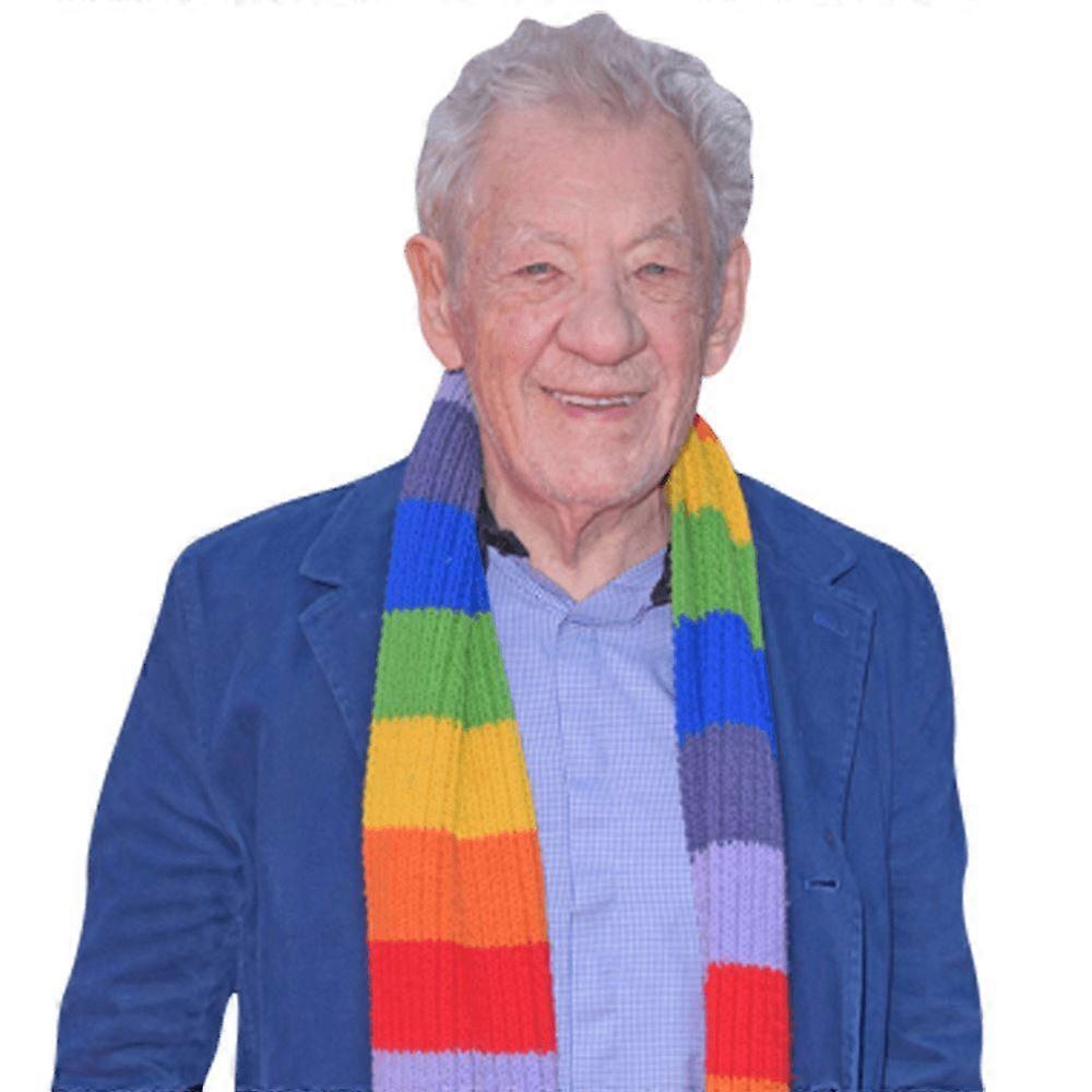 Ian McKellen (Rainbow Scarf) Half Body Buddy Cutout