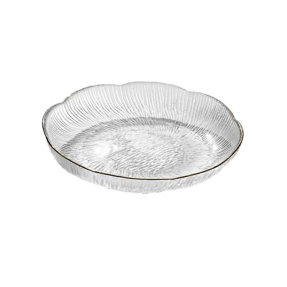 Large Glass Fruit Bowl with Elegant Serving Tray Design for Holiday Table Centerpiece