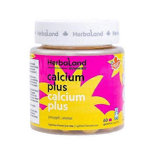 Herbaland Calcium Plus Gummies, 60 Count