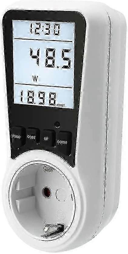 Electricity Meter For Socket, Power Meter, Energy Cost Meter, Electricity Cost Meter, Power Meter Socket, Power Consumption Meter With Lcd Screen, 368