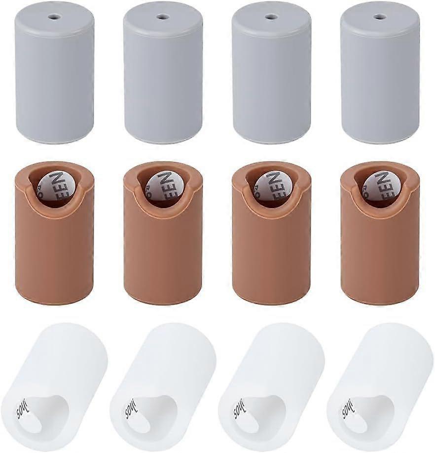 12Pcs 3 Colors Silicone Anti-Collision Corner Drawer Bumpers Cabinet Handle Protection Round Silicone Cabinet Handle Corner Guards for Furniture Shoe 