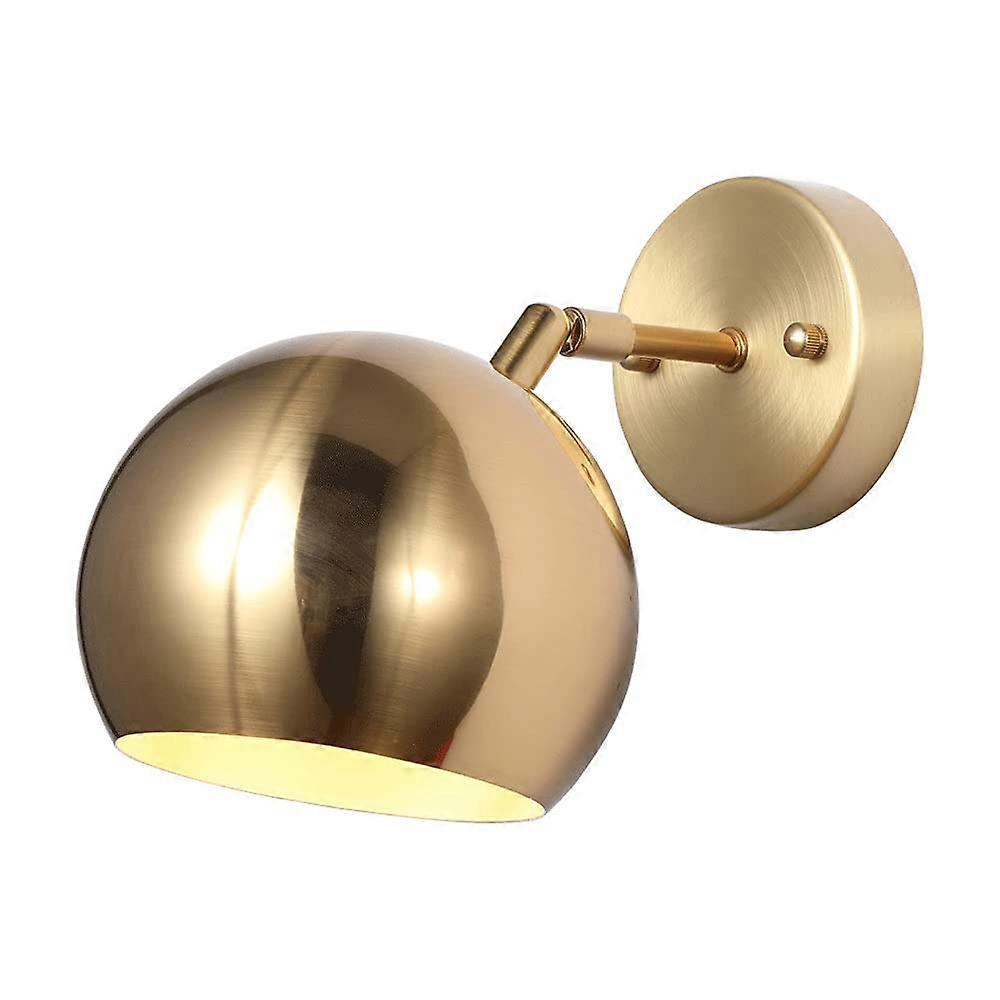 Modern Copper Wall Sconce Light Fixture Adjustable Bedroom Bedside Reading Lamp E27 Indoor