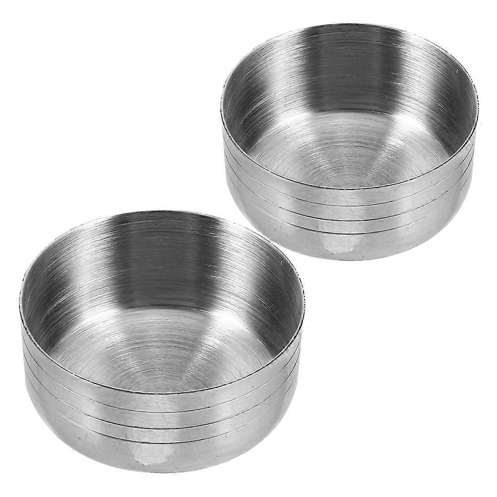 Silver Shaker Cup Replacement Lid for Protection 2Pcs Stainless Steel