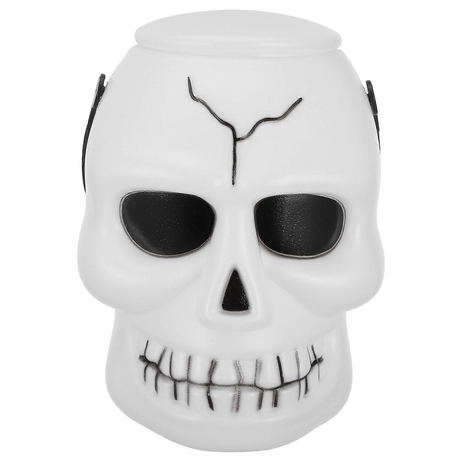 Halloween Plastic Candy Bucket Skull for Storage Candy Bucket
