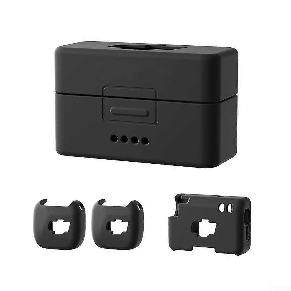 Lightweight Silicone Case For DJI Mic Mini Black  Protective Cover, Silicone Material, Compatible With DJI Mic Mini