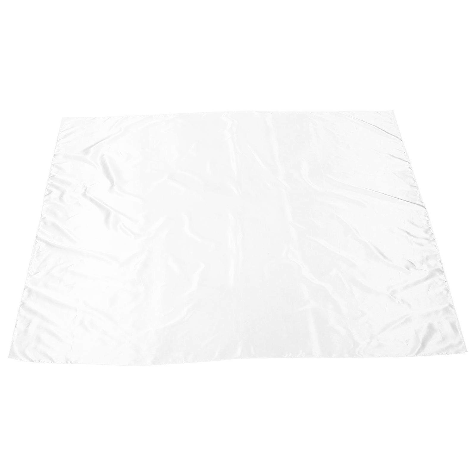 White Rectangular Table Cloth 3Pcs Polyester Cover Ideal For Wedding And Special Occasions