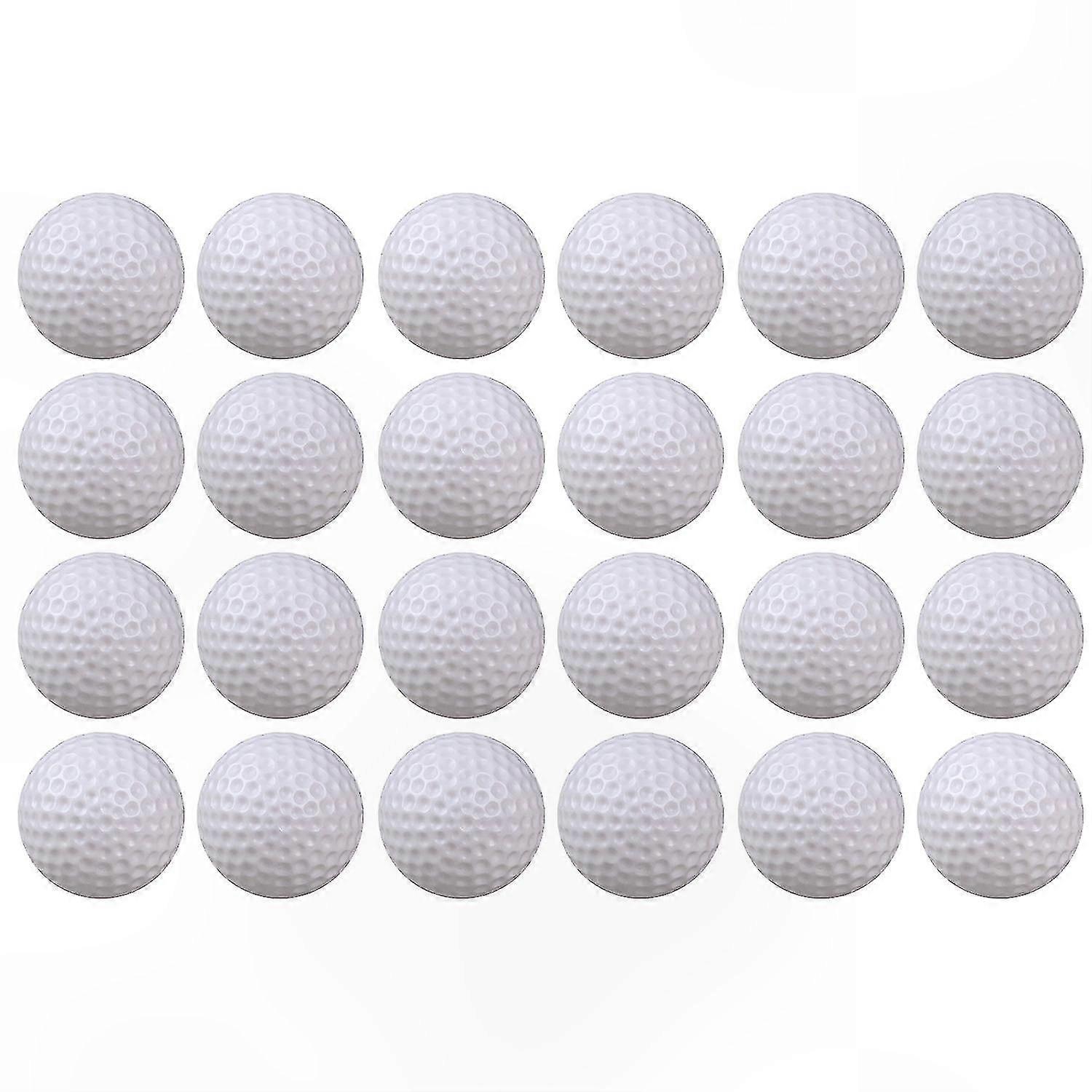 40-Pack Plastic Practice Golf Balls for Training and Flight Simulation