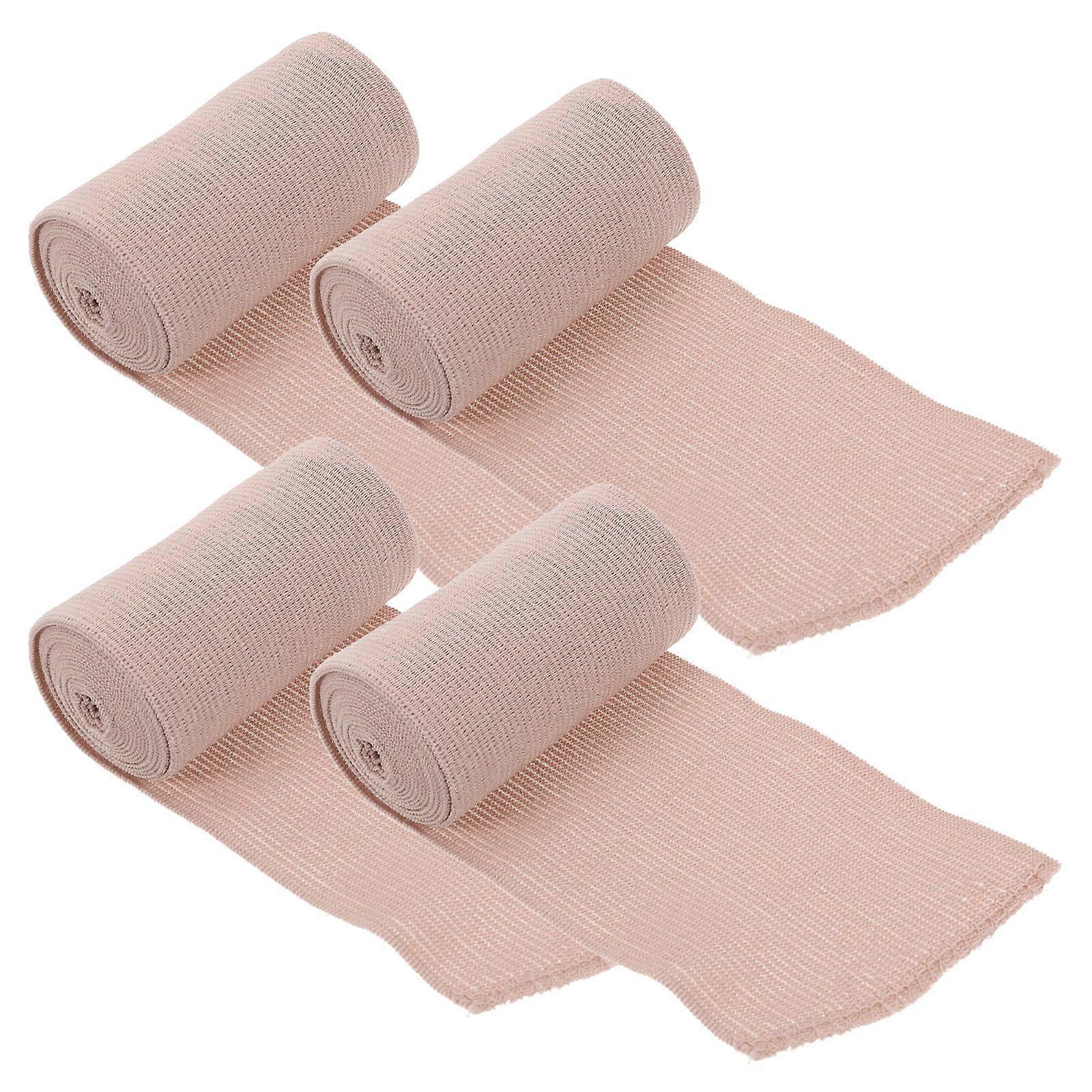 4-teiliges Set elastischer Kompressionsbinden aus Baumwolle