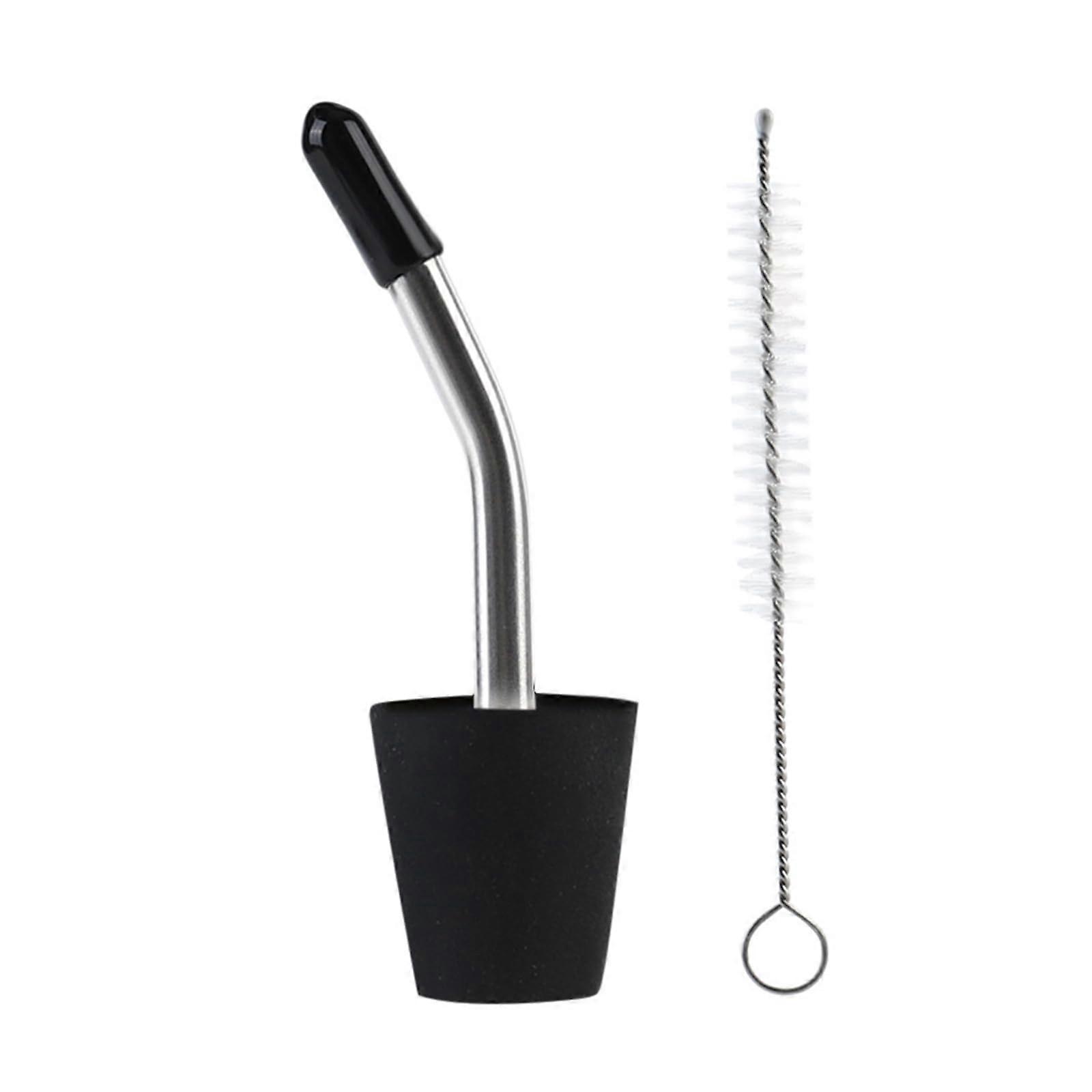 Kettle Spout Extension Stainless Steel Nozzle with Silicone Base for Precise Pouring and Camping