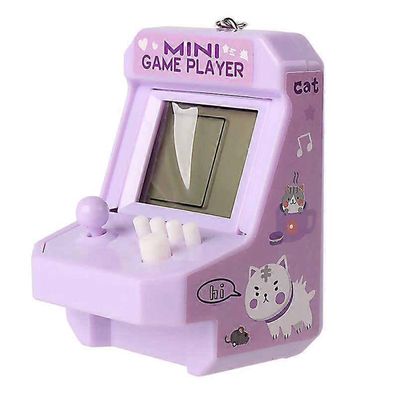 Mini Portable Game Console With Keychain Children Handheld Puzzle Retro Arcade