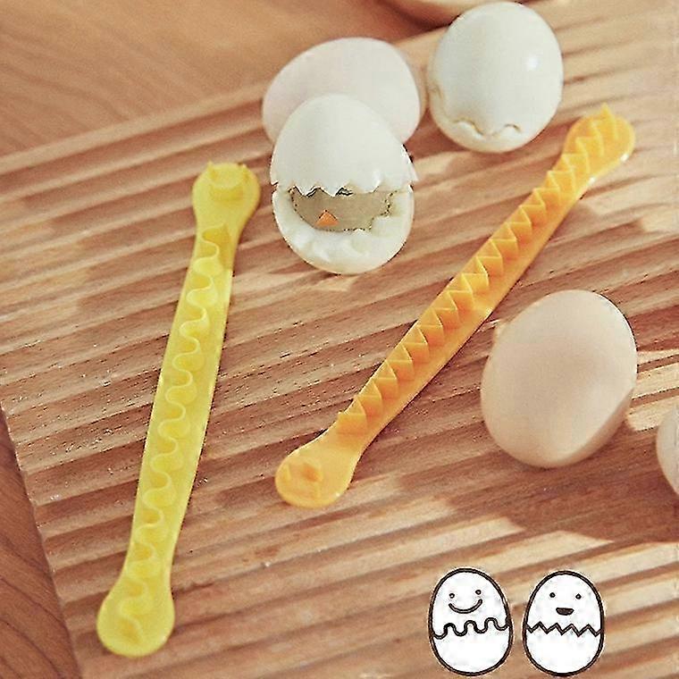 2026 Lace Egg Cutter DIY Egg Mold Kitchen Salad Making Tools 2pcs /Set