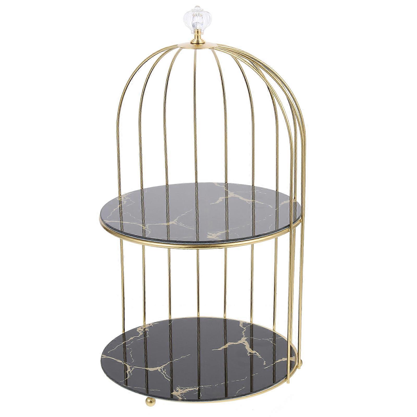 Cosmetics Storage Rack Bird Cage Shaped for Storage Use and Display