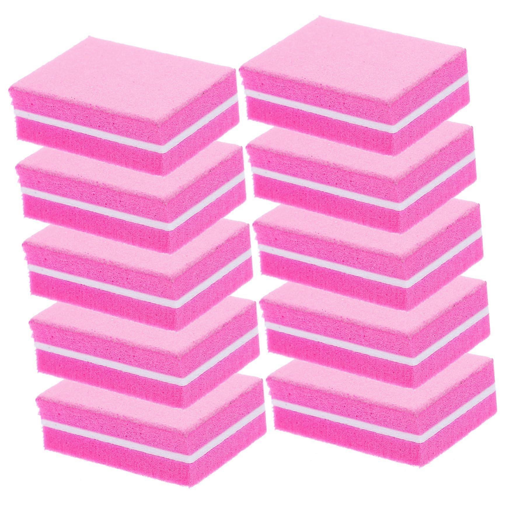 50pcs Mini Nail Buffer Blocks with Durable Sponge Core and DoubleSided Fingernail File