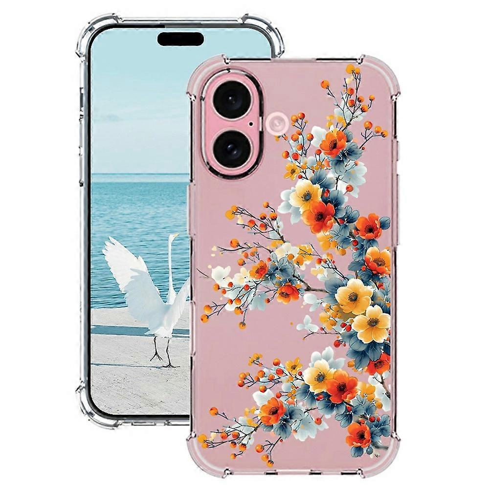 For iPhone 17 Case Pattern Printing Corner Protection Soft TPU Phone Cover