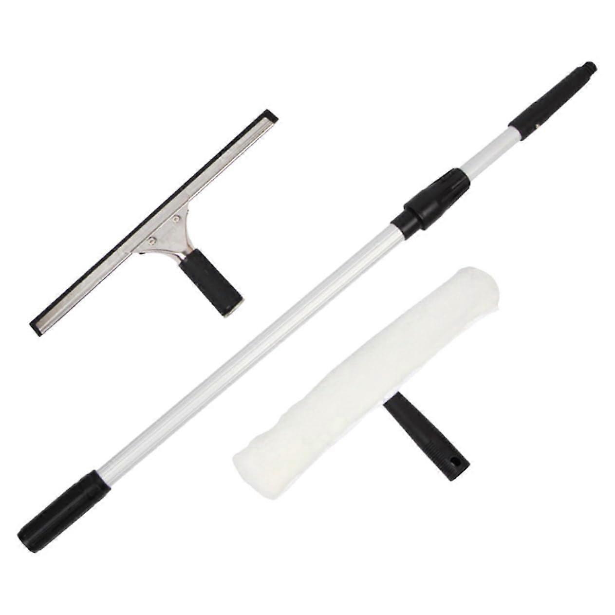 Window Cleaning Squeegee Kit with Extendable Handle for  Windows and Easy Glass Cleaning