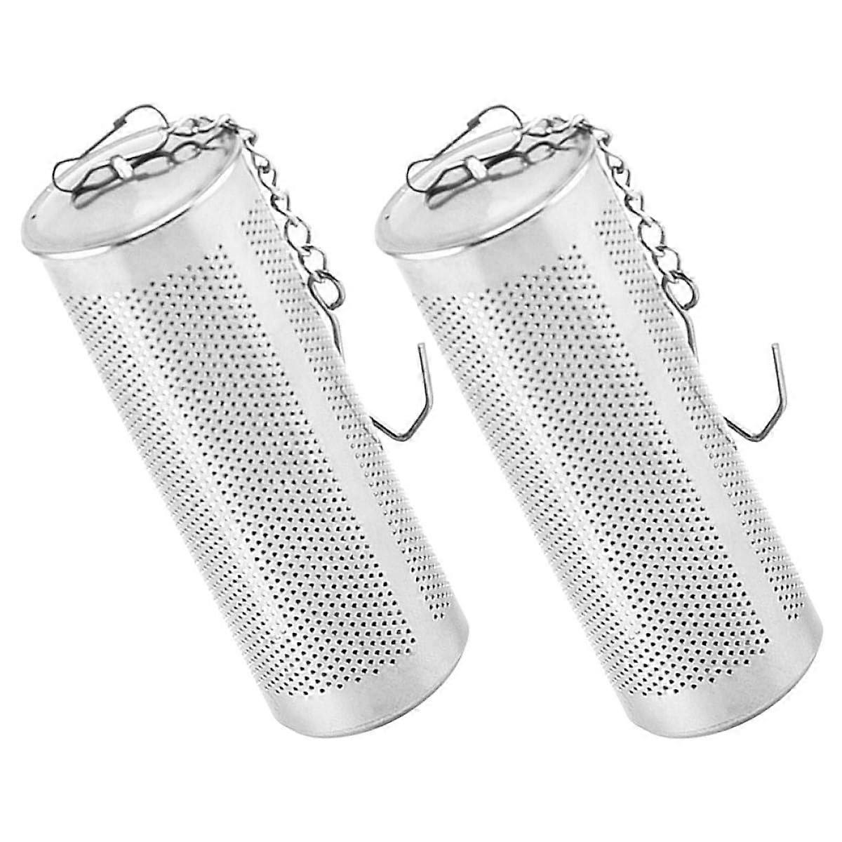 2pcs Stainless Steel Tea Infuser Fine Mesh Loose Leaf Strainer Reusable Filter for Brewing Tea