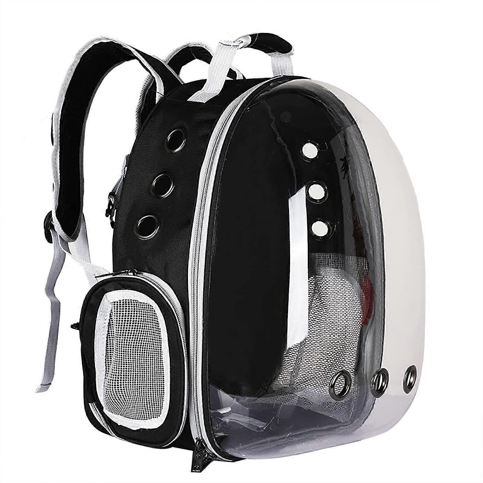 Space Capsule Cat Backpack Carrier with Transparent Hard Shell, Ventilated Design for Hiking