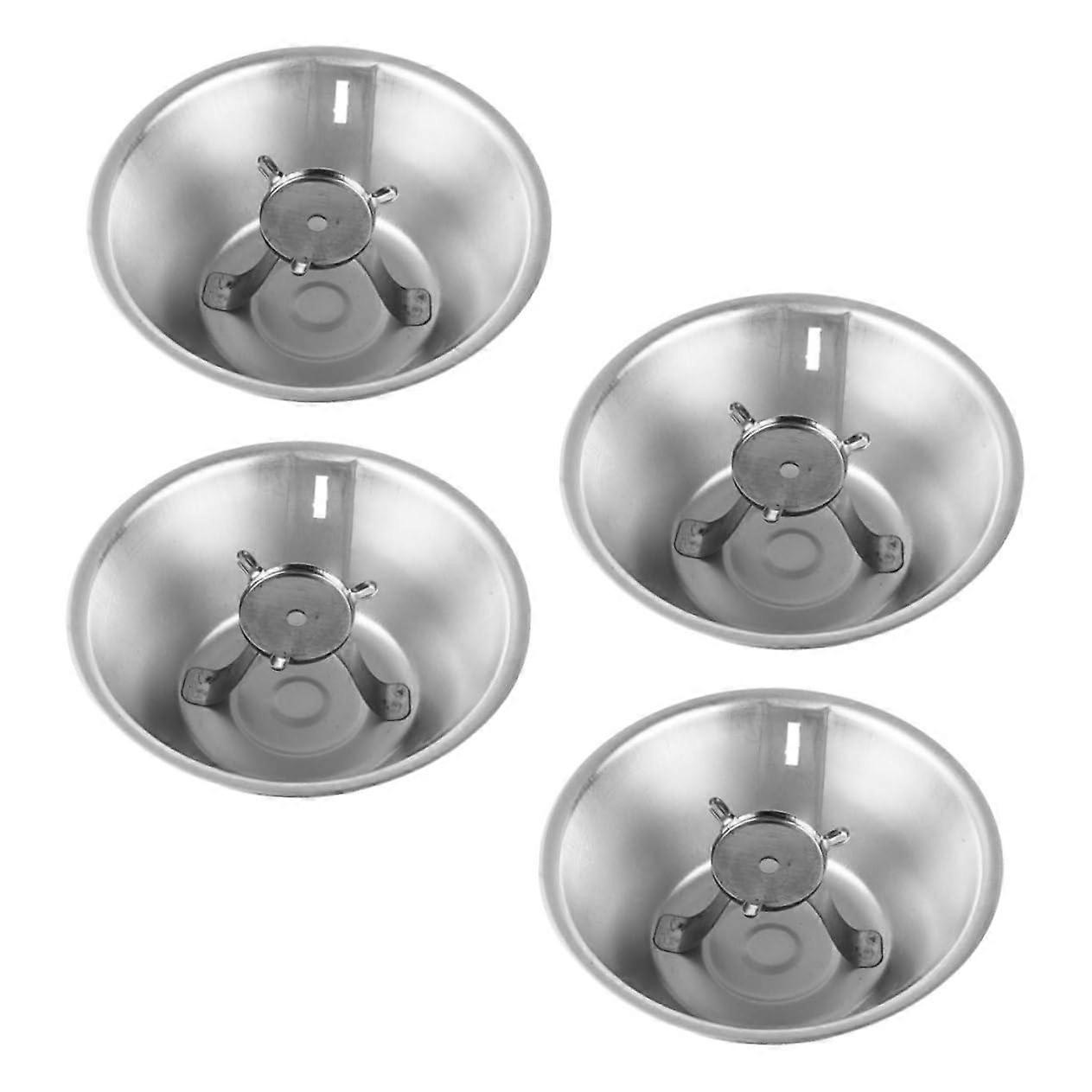 4pcs Stainless Steel Range Hood Grease Collector Oil Cup Replacement Easy Install Rustproof
