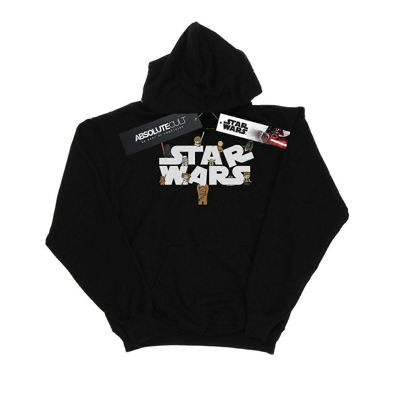 Star Wars flickor Kiddie logo hoodie