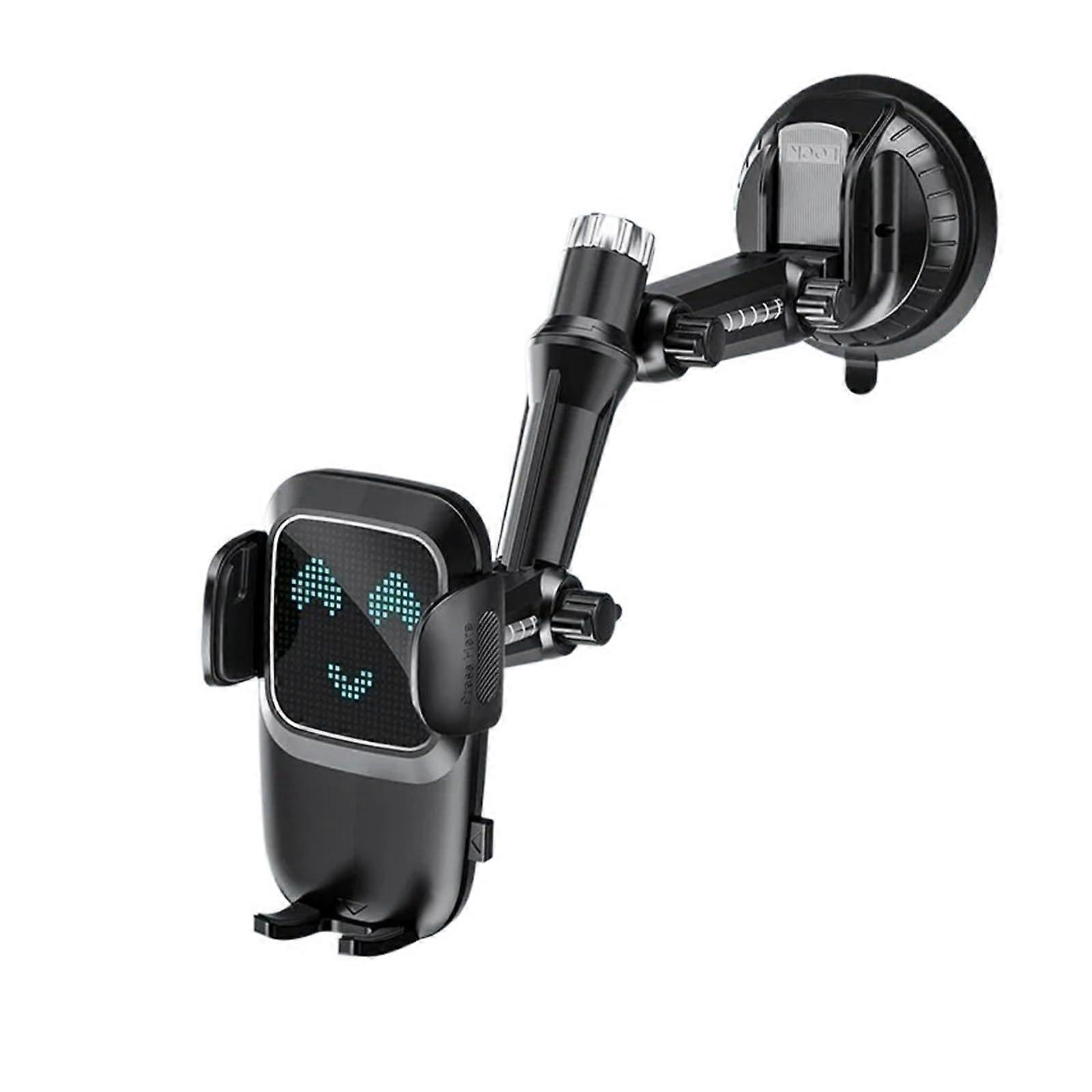 Car Phone Mount with Suction Cup, Universal Holder for Windshield Dashboard, 360° Adjustable Viewing