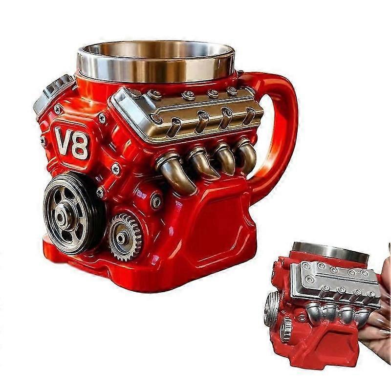 Gift idea for car lovers V8 engine cup
