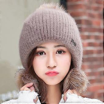 Fashion Thicken Women Winter Hat Ear Protection Cold Windproof Warm Beanie Caps Keep Warm Casual Warm Hat Outdoor