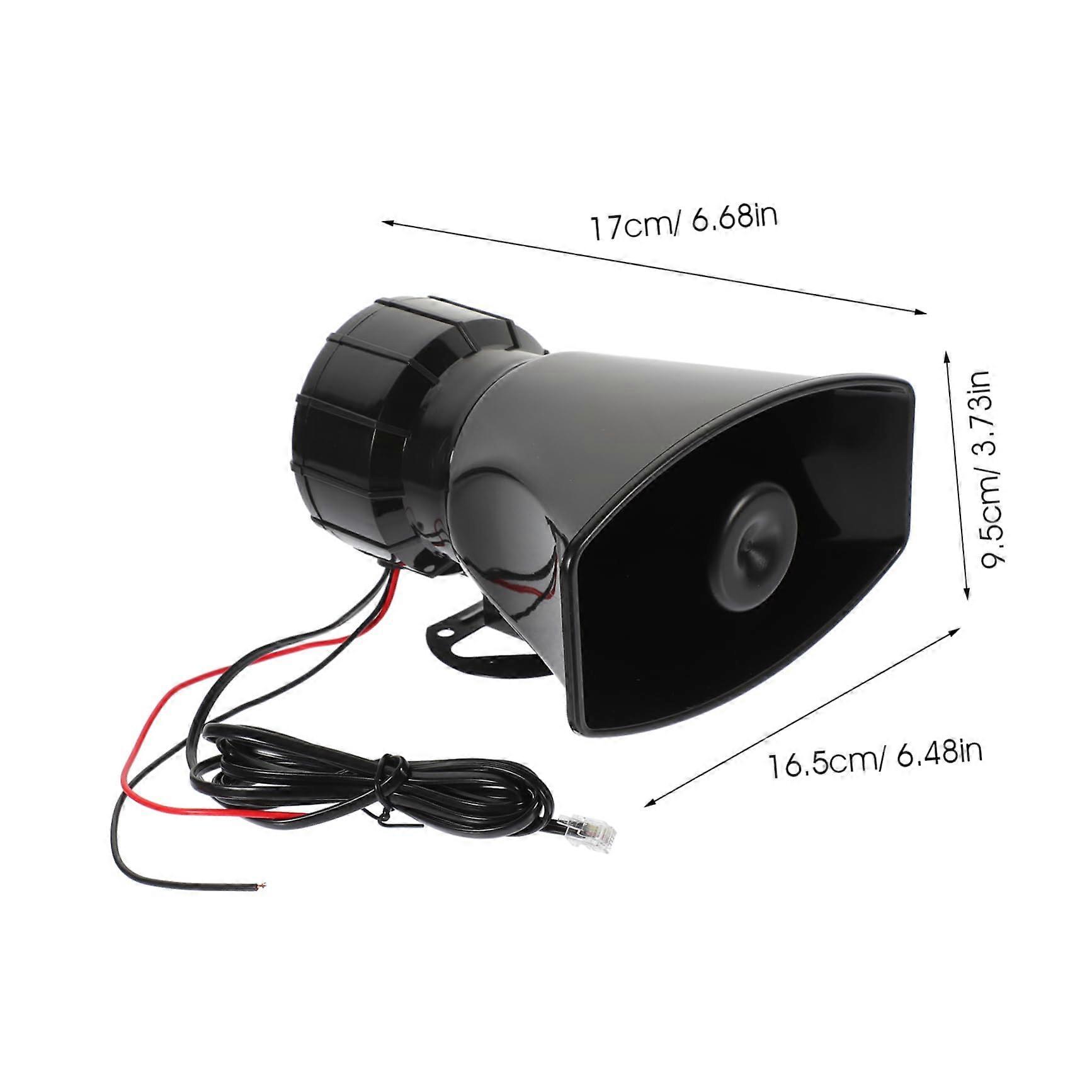 Car Alarm Horn with Recording Function, MultiTone Loud Warning for Universal Vehicle Security