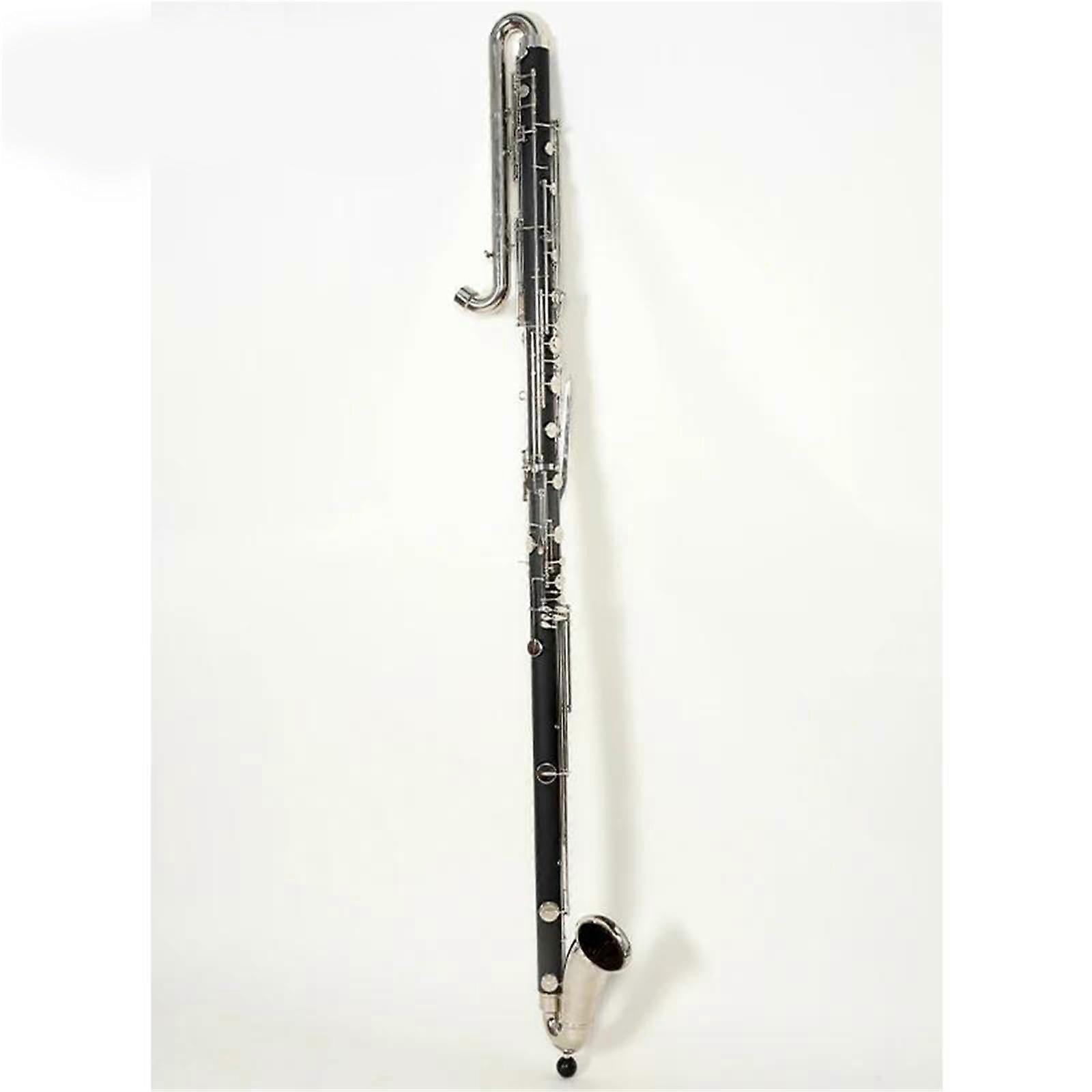 Professional ABS Bass Clarinet Low C Low E with Case for Beginner and School Band