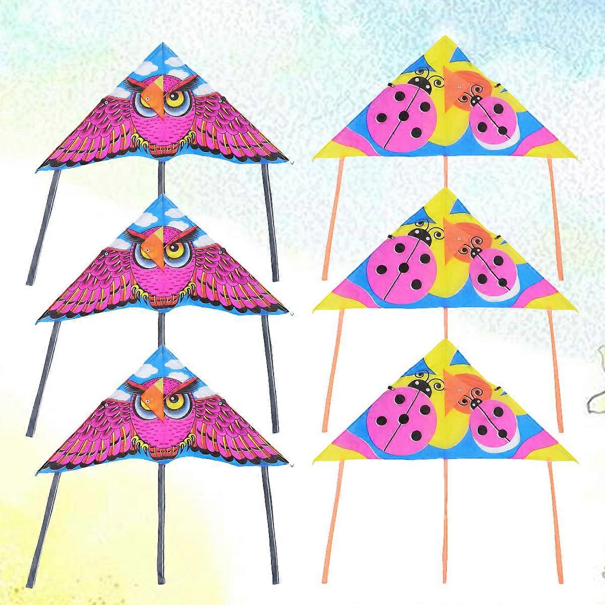 Ladybug Large Kite Outdoor Kite for Kids Playing 10Pcs Pack