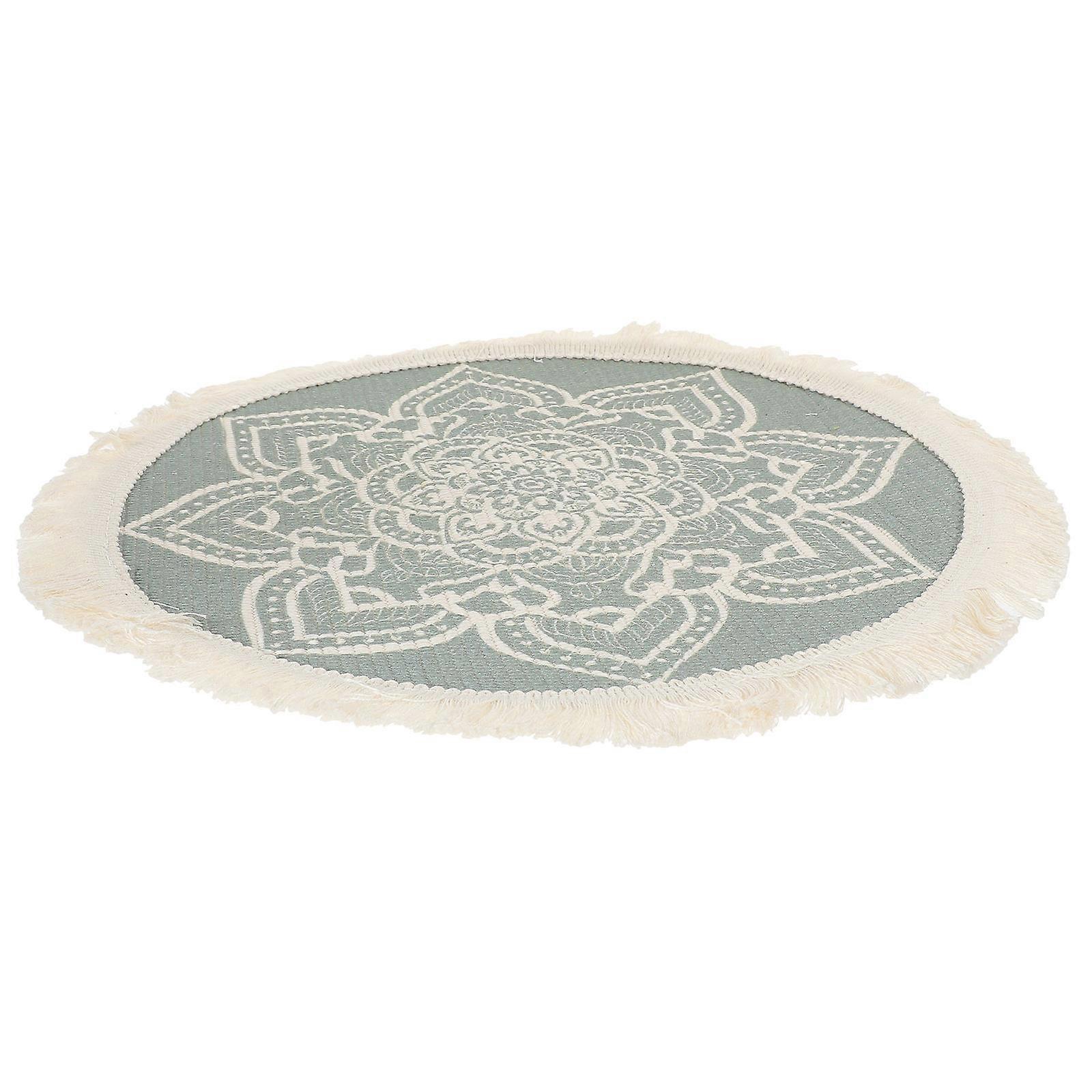 Multi Color Table Place Mats for Dining Coasters Set 8Pcs Polyester Cotton