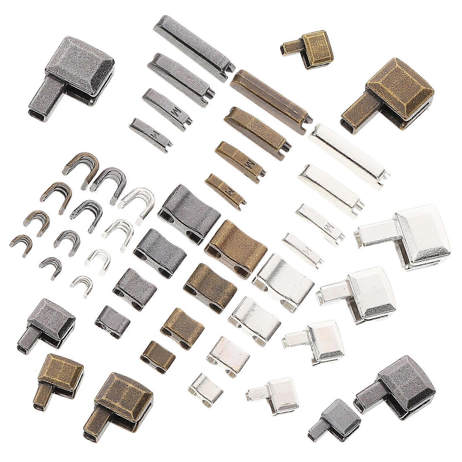 Metal Zipper Replacement Accessories DIY Kit with Insertion Pins for Jackets 1Set