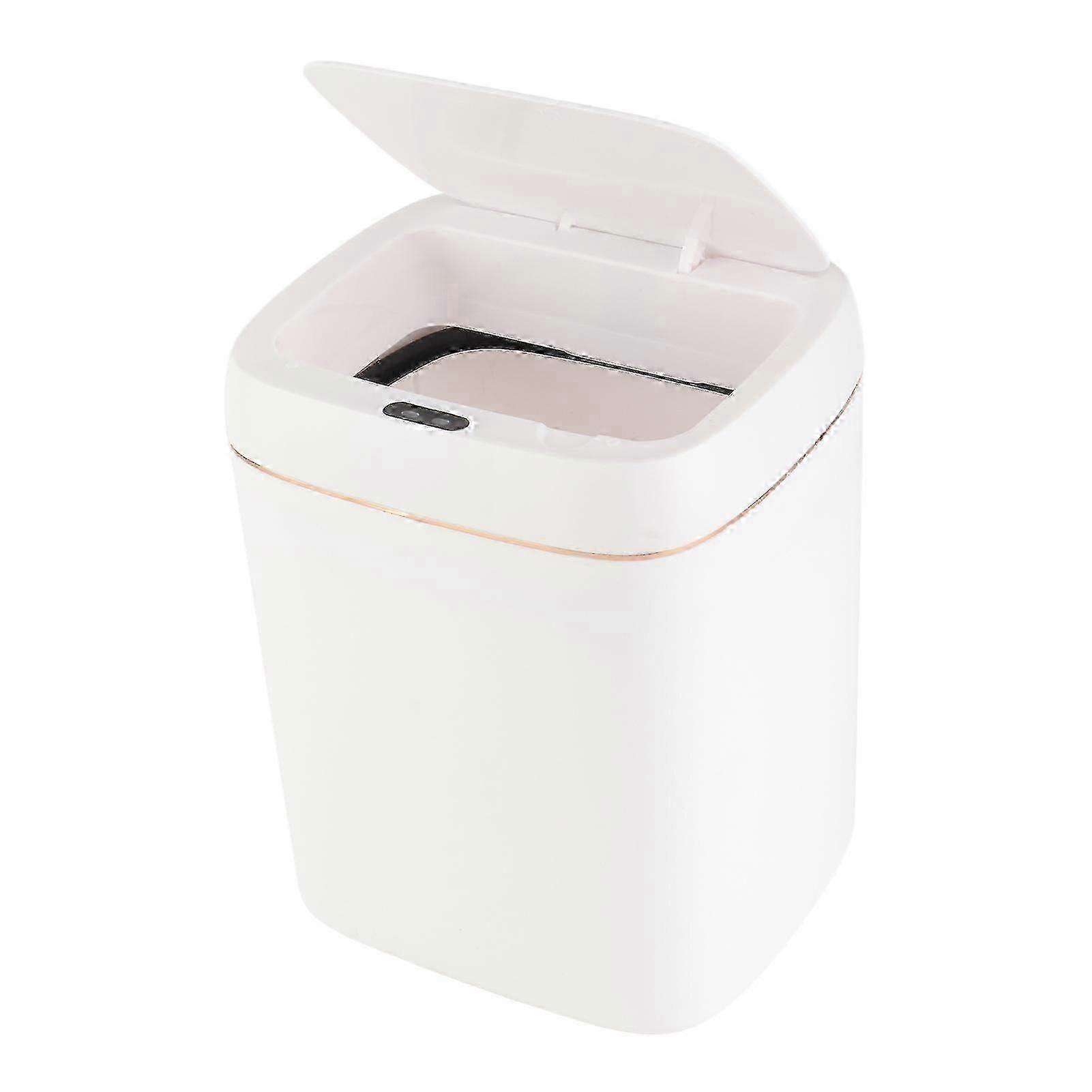 Automatic Touchless Motion Sensor Trash Can 11L Plastic Rectangular Garbage Bin for Bedroom Kitchen Hotel Office