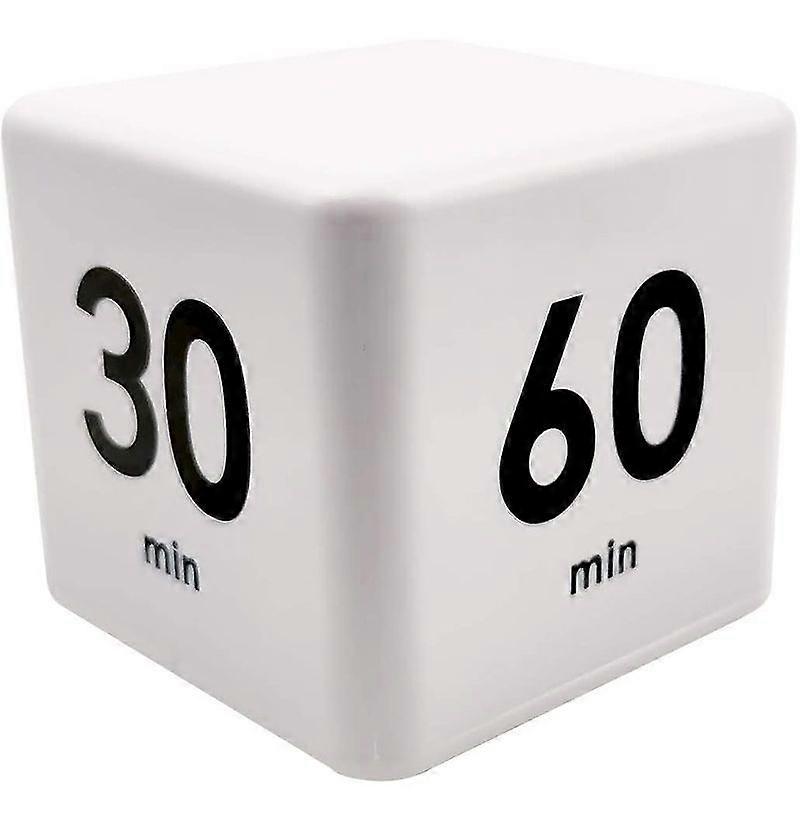 Timer, Kitchen Timer Child Timer Exercise Timer Gravity Sensor flip Timer for Time Management and Countdown Settings (15-20-30-60 Minutes, White)