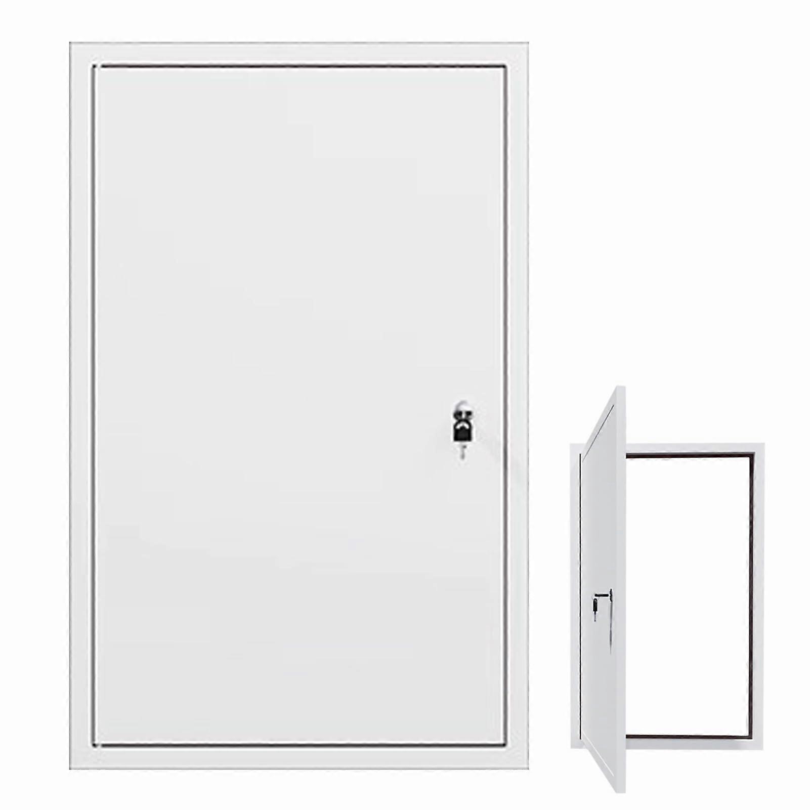 Locking White Access Door Panel for Wall and Ceiling, Multiple Sizes, HVAC Plumbing Cover Plate