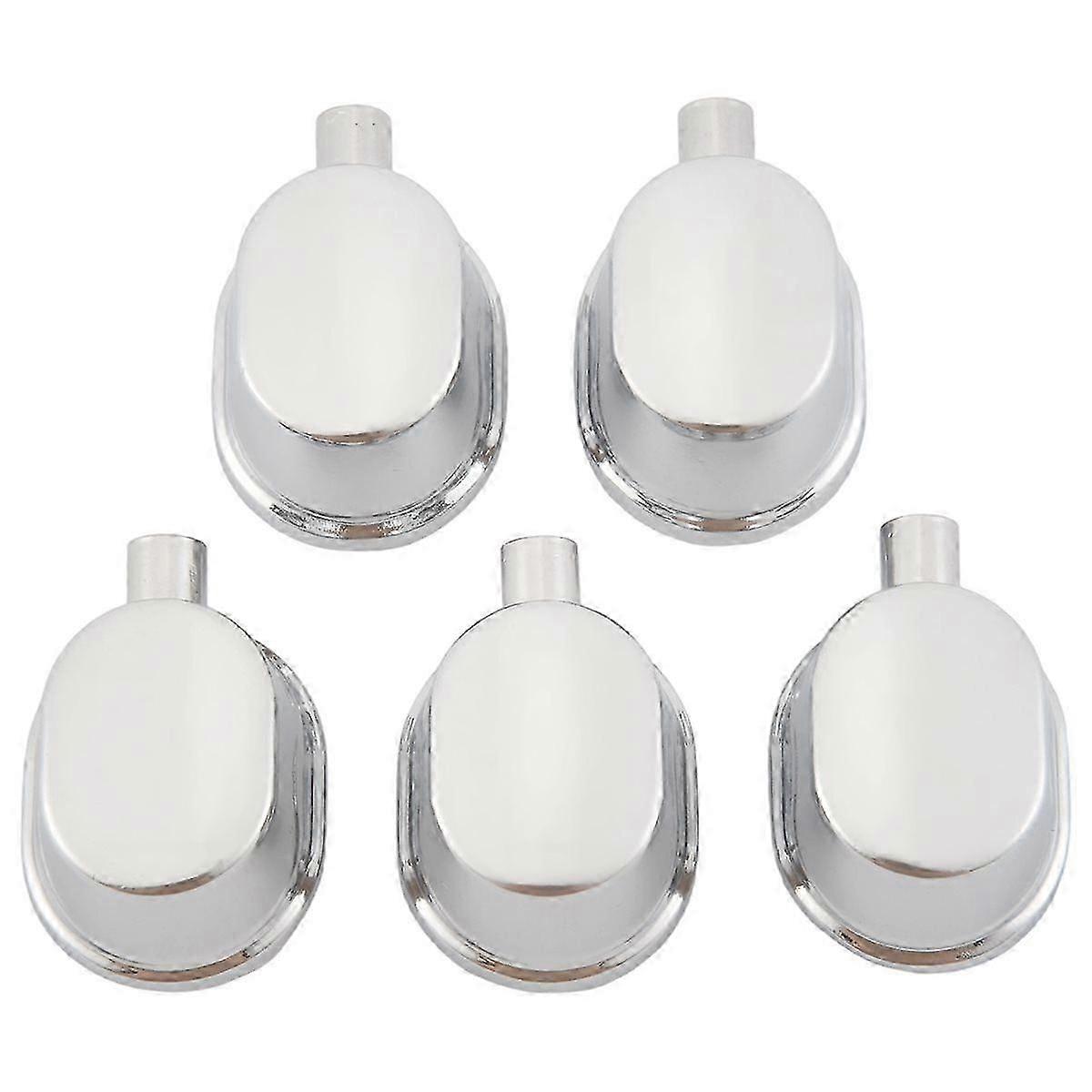 5PCS Silver Alloy Drum Kit Rectangular Claw Hook Lug Single End Drum Percussion Accessory Replacement Parts