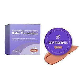 Kakaolila med puderpuff 20g Ny concealer lätt fuktig makeup långvarig vattenfast oljekontroll concealer återfuktande isolerande foundation