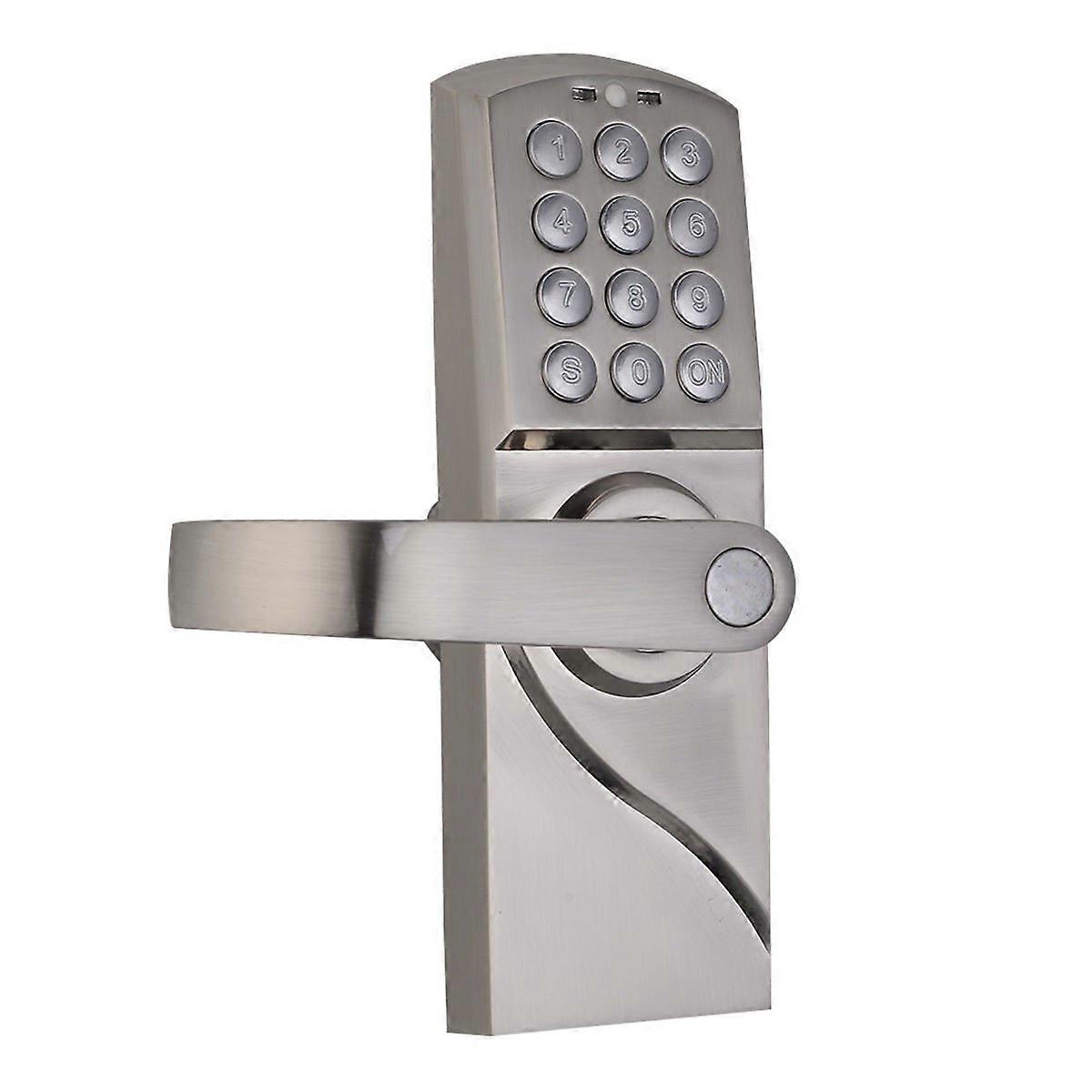 Keyless Entry Door Lock with Left Handle, Electronic Keypad, Programmable Codes, Durable Metal