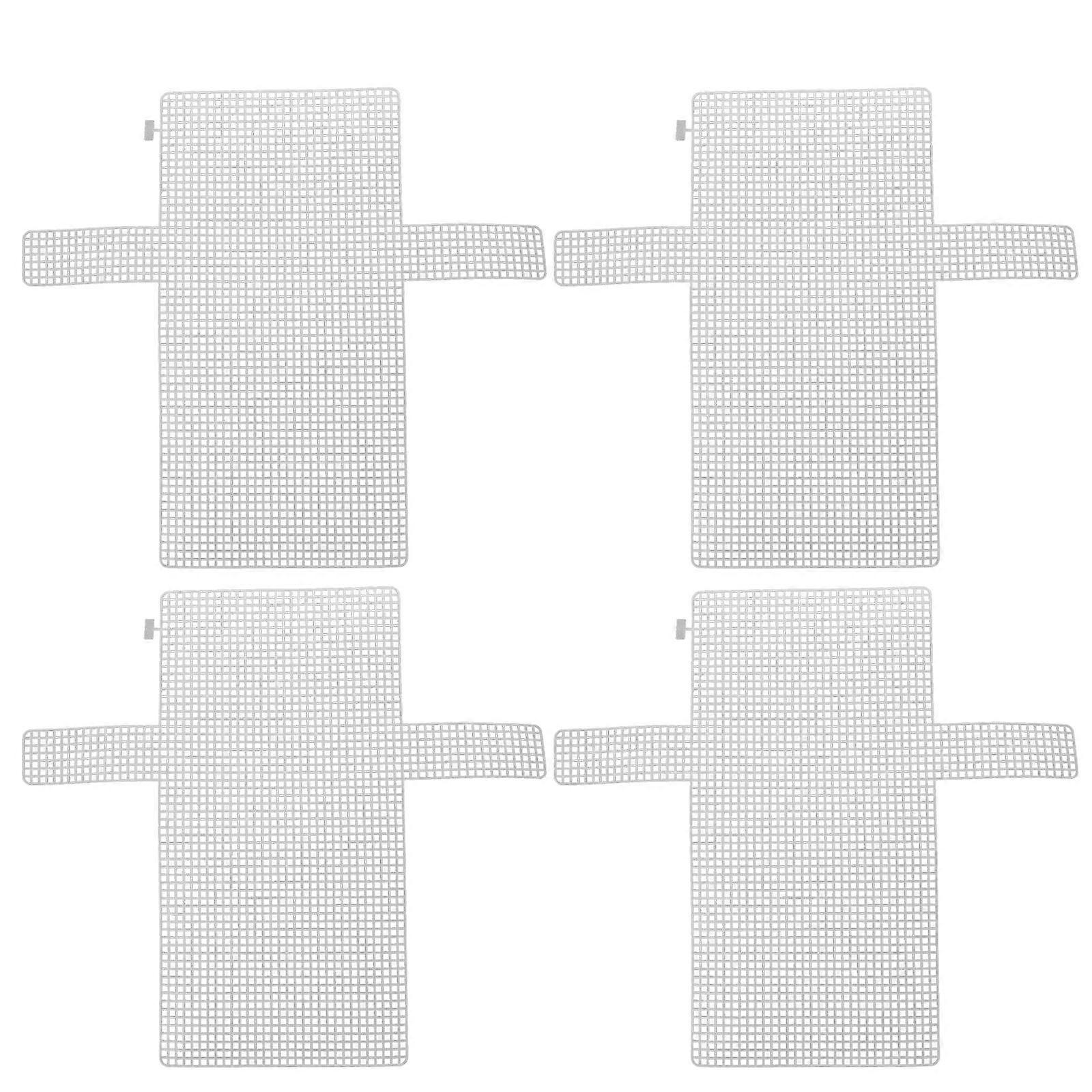 4pcs DIY Mesh Sheets Plastic Handmade Bag Woven Sheets Plastic Grid Sheets