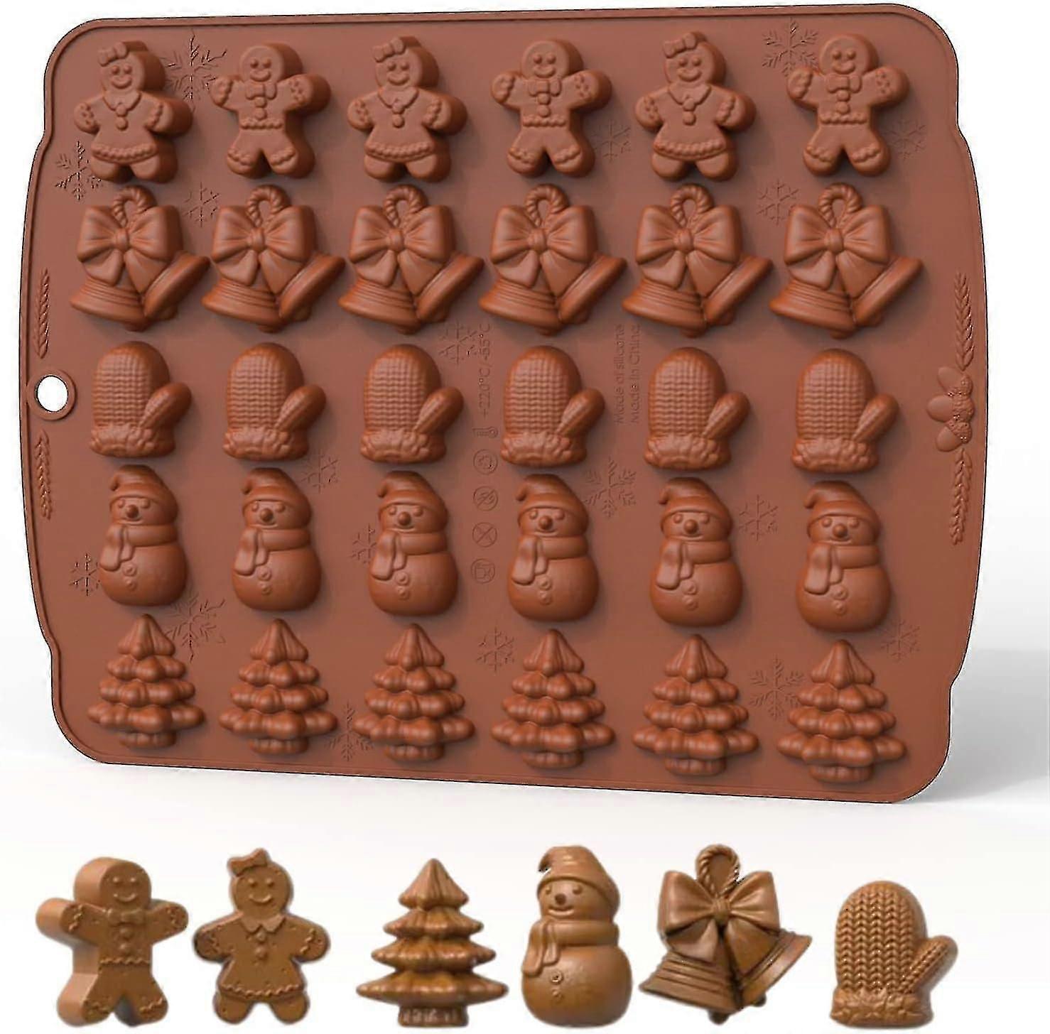 Julsilikonform - Pepparkakor & More - 30-hålighet