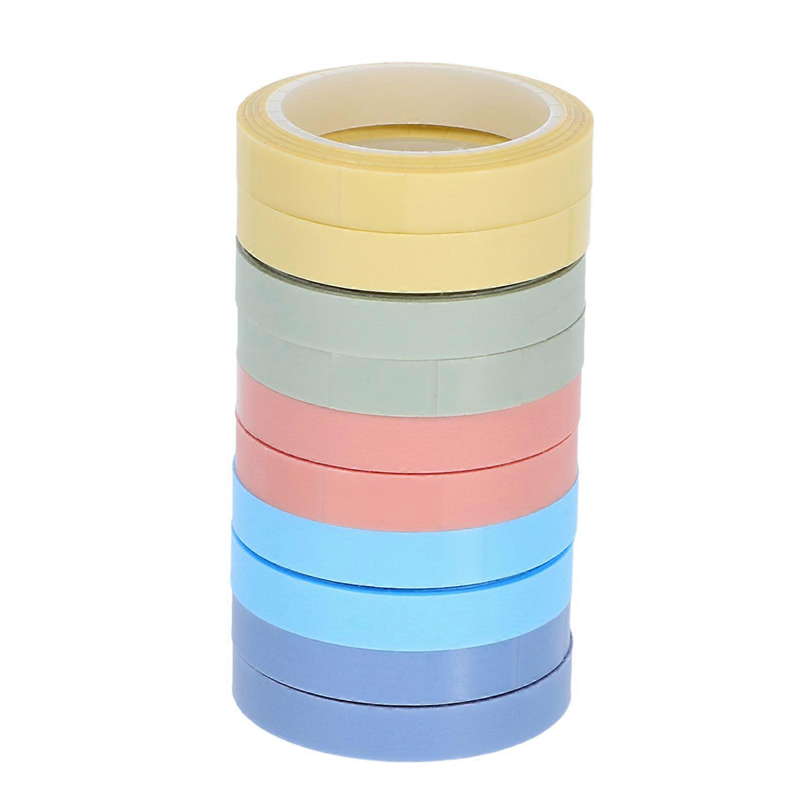 Convenient Sticky Tape Transparent Writable Tape for Annotation 10 Rolls
