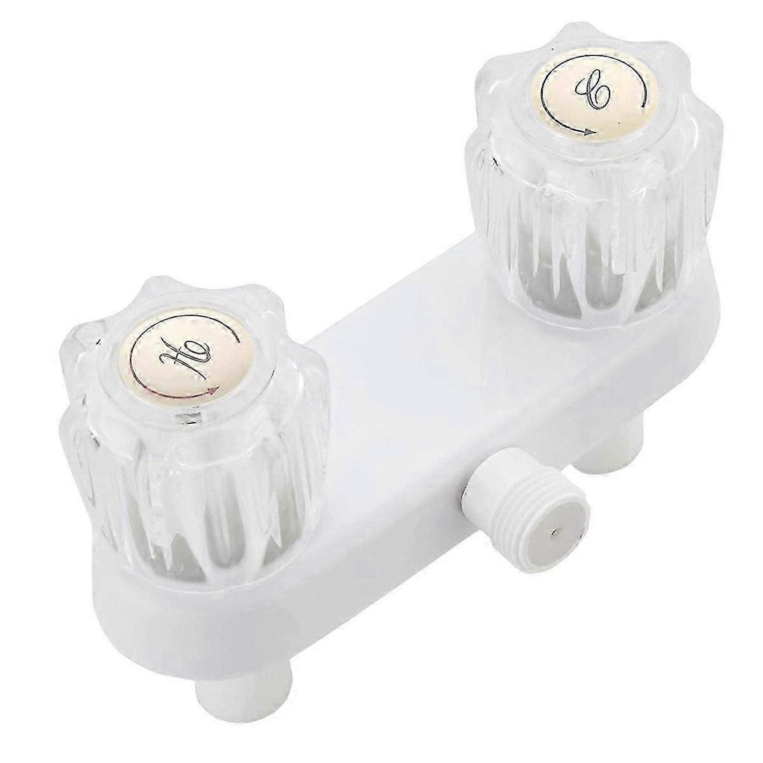 RV Shower Faucet Replacement with Dual Knobs 0715 Edition 0118