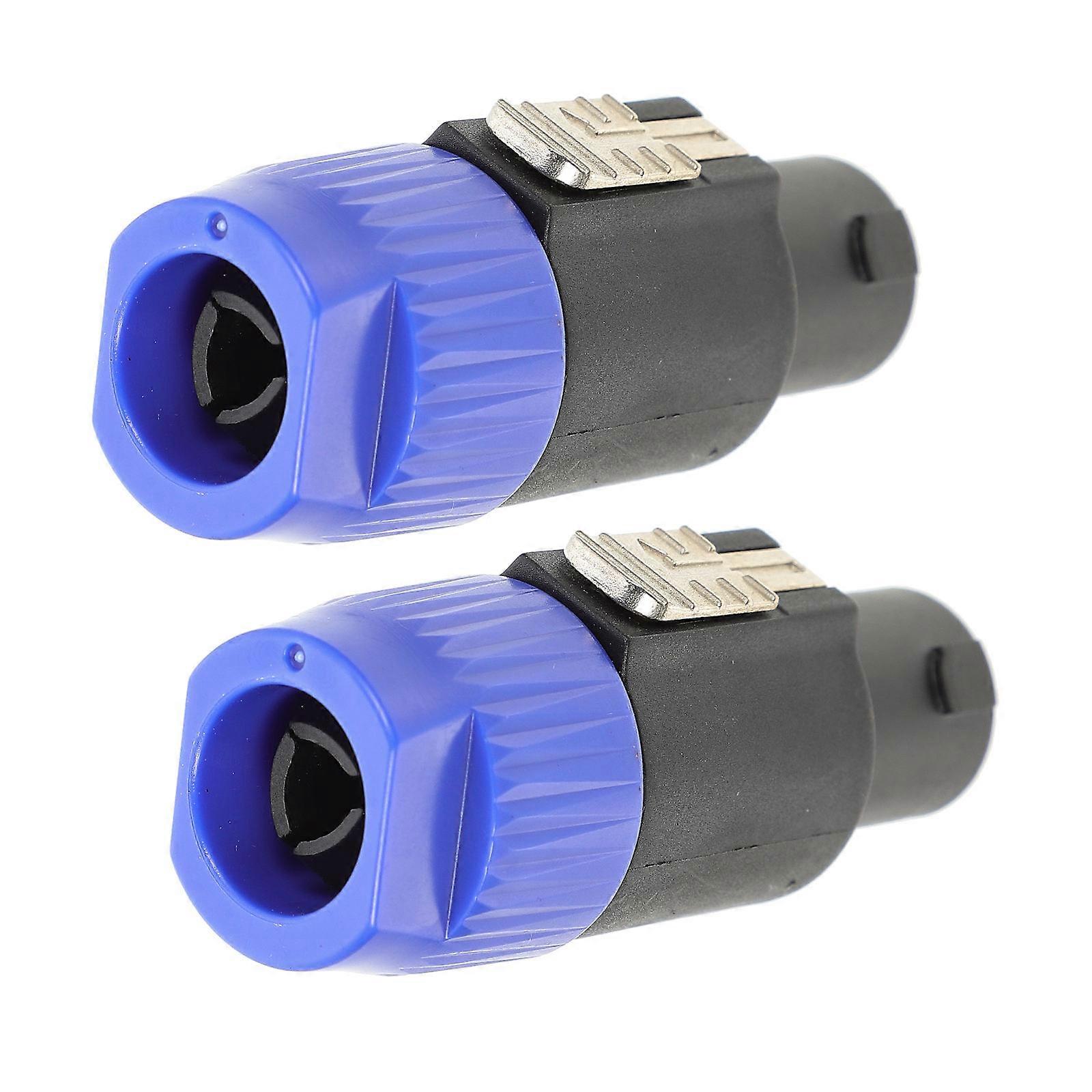 Professional Audio Plug Plastic Speaker Connectors for Performance 2Pcs