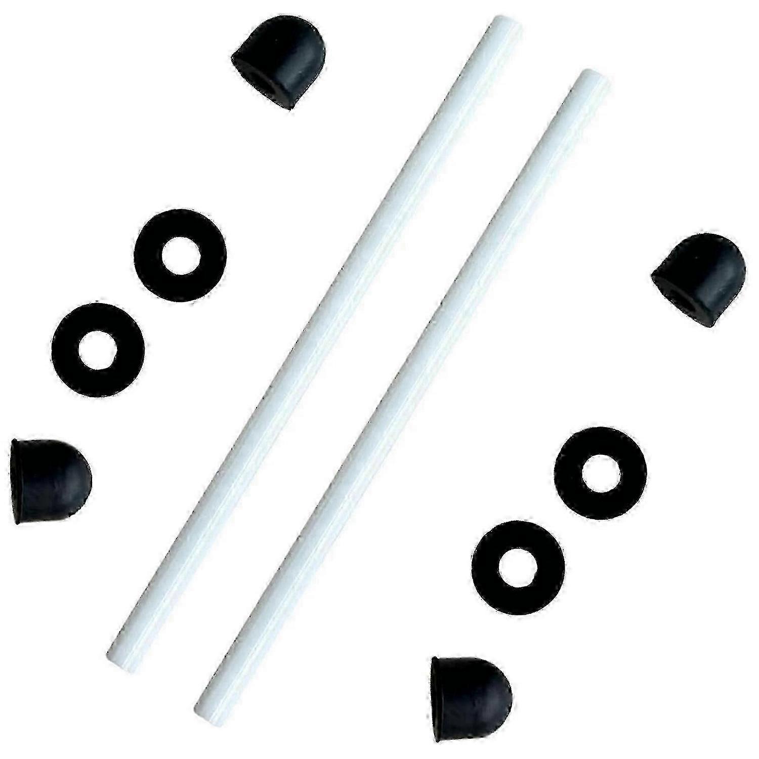 2Pcs Ceramic Shaft compatible with Intex Pure Spa Whirlpool Pump - Fix E90 Error - Includes 4 Rubber Caps
