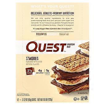 Quest Nutrition, Proteinriegel, S'mores, 12 Riegel, je 2,12 (60 g)