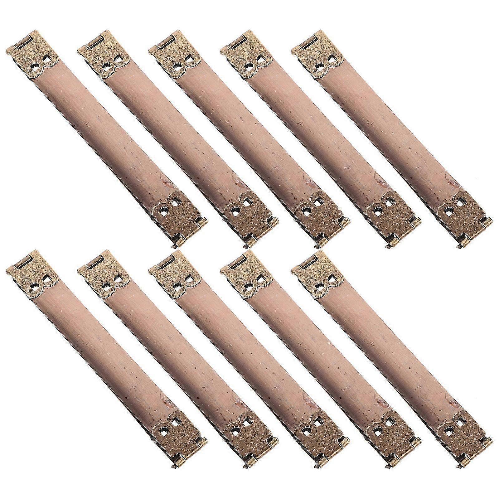 Flex Frame Bag Closure Handbag Hinges Diy Accessory Rectangular 10cm Golden 10Pcs