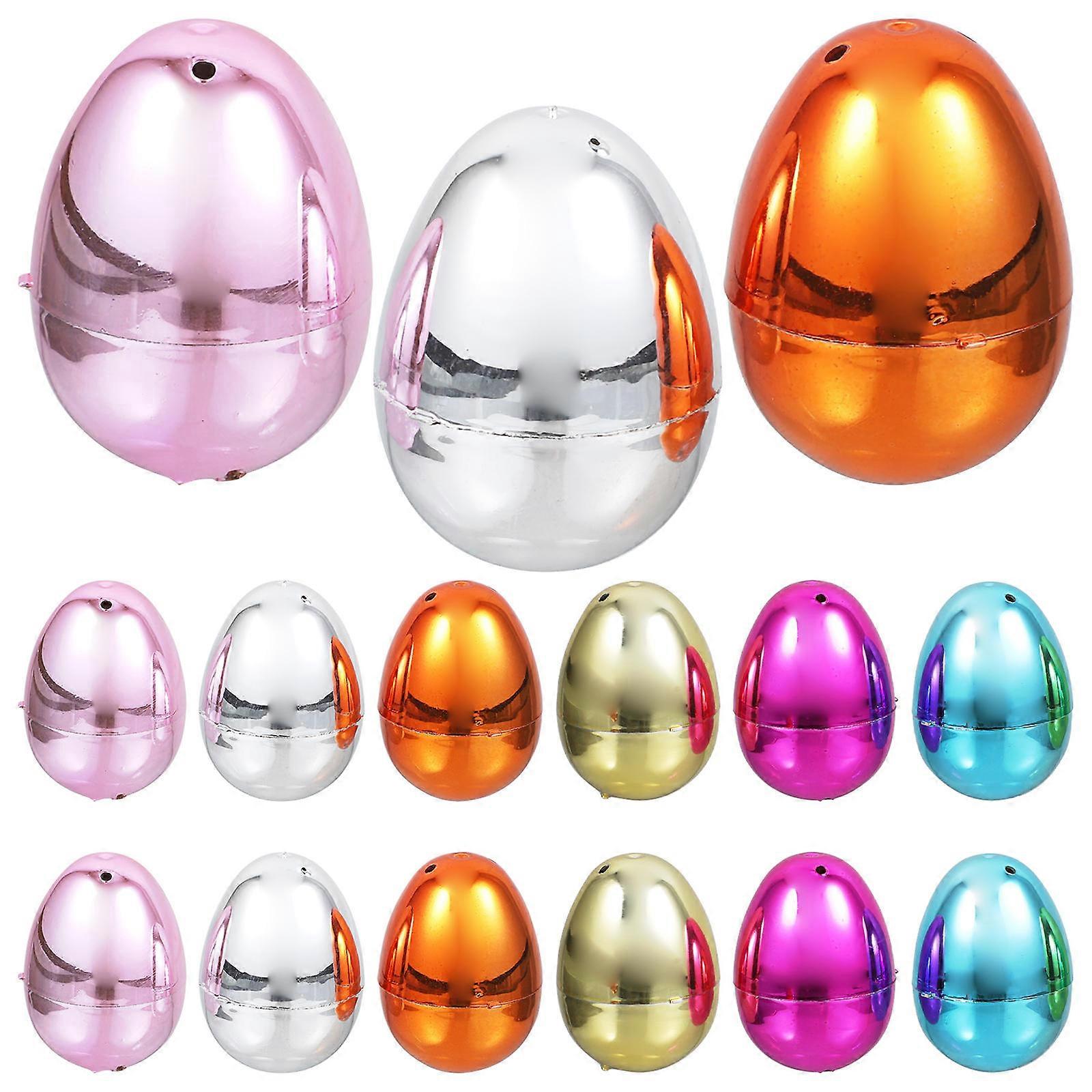 DIY Decoration Easter Eggs Egg Shaped Gift Boxes for Storage 20Pcs Plastic
