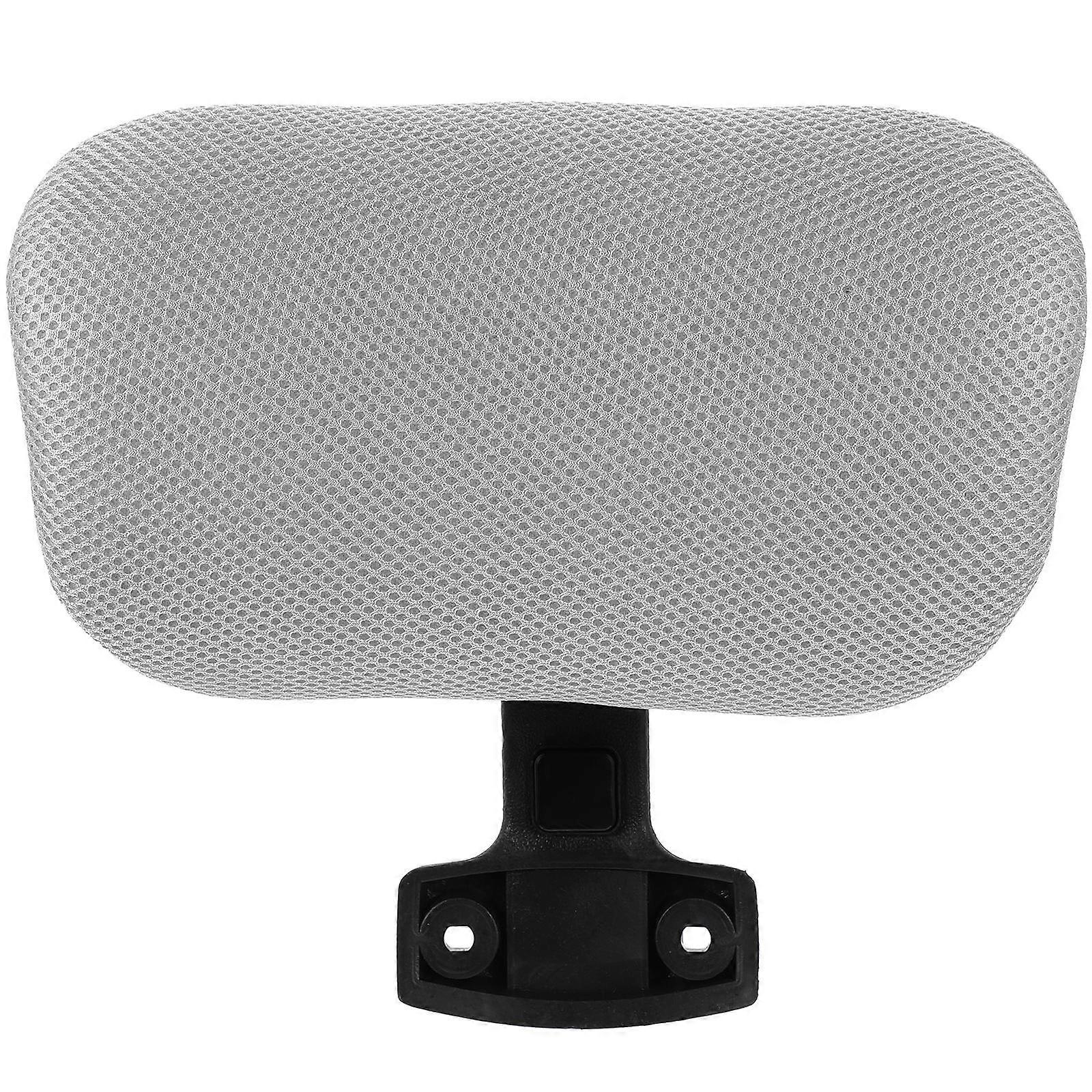 Grey Adjustable Computer Chair Headrest for Comfortable Neck Support 1Set