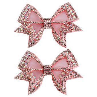 1 Paar Schuhe Charms Strass Bowknot Charms Schuhe Tasche DIY Dekoration Zubehör